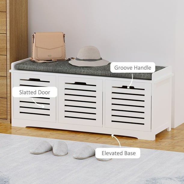 Shoe cabinet 2024 storage bench
