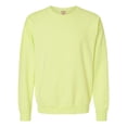 thumbnail image 1 of Hanes Mens Big ComfortWash Garment Dyed Fleece Sweatshirt, S, Chic Lime, 1 of 1
