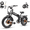 BLACK, variant on 2300W Foding Dual Motor Electric Bike for Adults 20'' 48V 20Ah Ebike 55Miles Long Range 4.0 Fat Tire Off Road E-mountain bike Full Suspension Hydraulic Brake Electric Bicycles UL2849