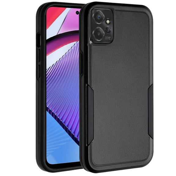 For Motorola Moto G Power 5G 2023 Heavy Duty Shockproof Dual Layer Drop Protection Hybrid Rugged Rubber Armor Cover ,Xpm Phone Case [ Black ]