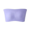 thumbnail image 2 of LISTHA Cloudy Soft Strapless Bra, Cloudysoft Women's Pure Comfort Wireless Strapless Bandeau Bra Purple 2XL, 2 of 2