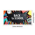 thumbnail image 3 of Back to School Supplies Chalkboard Style Classroom Decor Banner Background Educational Party Decorations Photography Props Backdrop, 3 of 4