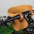 thumbnail image 5 of HUISZJ Bicycle Basket Adjustable Front Handlebar - 8.27x6.30x6.30 inch Brown Basket - Adjustable Accessories for Bike Supplies, 5 of 10