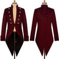 thumbnail image 2 of TIEVOSA COS European and Tuxedo Mes Windbreaker Mid Length Retro Halloween, 2 of 8