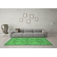 thumbnail image 3 of Ahgly Company Indoor Round Oriental Emerald Green Industrial Area Rugs, 6' Round, 3 of 4