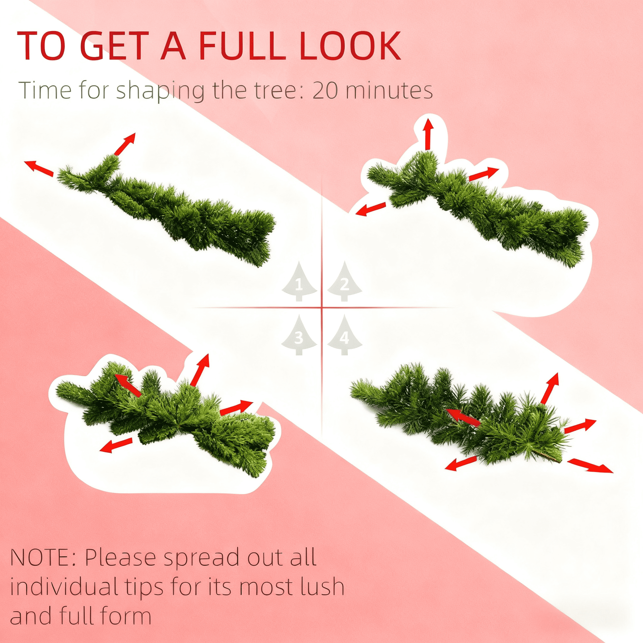 7ft Snow Flocked Full Christmas Tree 1401 Tips Quick Setup Flame Retardant Indoor Holiday Decor