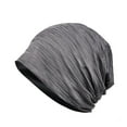 thumbnail image 2 of harmtty Breathable Riding Cap Sweat Wicking Sun Protection Striped Texture Running Hat for Hiking,Grey B, 2 of 8
