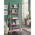 thumbnail image 1 of Pemberly Row Bookshelf Ladder with Five Tiers in Bright Pink Wood Finish, 1 of 8