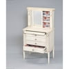 FINANCE SELECT Leven Jewelry Armoire in Antique White