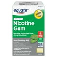 thumbnail image 3 of (2 pack) Equate Coated Nicotine Polacrilex Gum 4 mg, Mint Flavor, 100 Count, Compare to Nicorette® Gum Active Ingredient, 3 of 11