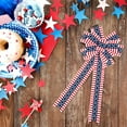thumbnail image 2 of 3Packs Large Pre-Formed Patriotic Wreath Bows, 14.9x9.8 Inch Red White Blue Ribbon Decor for 4th of July, Stars & Stripes Bunting for Party or Float, By VINOIC, 2 of 8