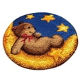 thumbnail image 1 of Kit de alfombra con gancho de pestillo, con lienzo impreso, para manualidades., 1 of 9