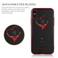 thumbnail image 3 of Kingxbar for iPhone X Case,Fashion Clear SWAROVSKI Crystal 1mm Slim Hard Cover, 3 of 8