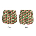 thumbnail image 3 of Rateoe Geometric Watermelon Printed 2 in 1 Women's Workout Shorts for Athletic Gym Running Shorts with Phone Pockets-XX-Large, 3 of 7