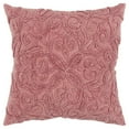 thumbnail image 1 of HomeRoots 403397 Rose à Motifs Floraux Lourd Coussin Textural & 44; Violet, 1 of 1