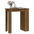 thumbnail image 2 of vidaXL Table de Bar avec Étagère de Rangement Chêne Brun 102x50x103,5 cm Bois Reconstitué, 2 of 5