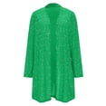 thumbnail image 6 of Njagoc3 Women Tweed Blazer Jacket Single Breasted Elegant Office Work Outerwear, 6 of 6