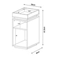 thumbnail image 4 of Mesa Lateral Bertolini Olivia Negro, 4 of 4