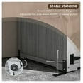 thumbnail image 6 of Outdoor Storage Cabinet Garden Shed - Waterproof Wood Shed with Lockable Doors, 35.5" W x 21.5" D x 63.5" H, Gray, 6 of 9