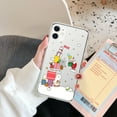 thumbnail image 1 of Zeeyh Christmas Gift Tree Printed Clear Phone Case, Cute Santa & Snowman Soft Cover for iPhone 13 Pro, 1 of 9