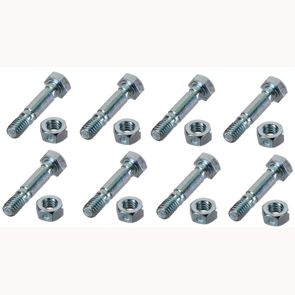 6 Replacement Shear Pins w/Bolts Made to Fit Craftsman Snowblowers 88289