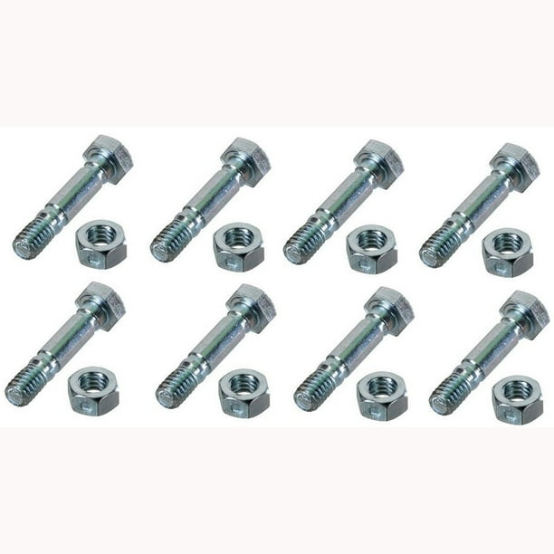 (8) Replacement Shear Pins w/ Bolts Made to Fit Craftsman Snowblowers