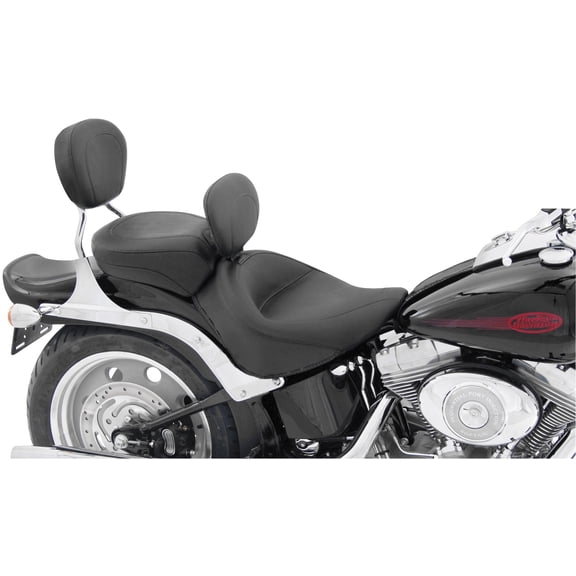 Mustang 79530 Vintage Wide Solo Seat with Removable Backrest