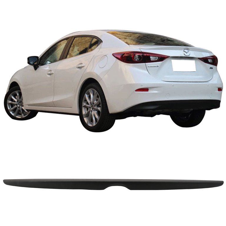 Ikon Motorsports Matte Black Compatible with 14-18 Mazda 3 Mazda3