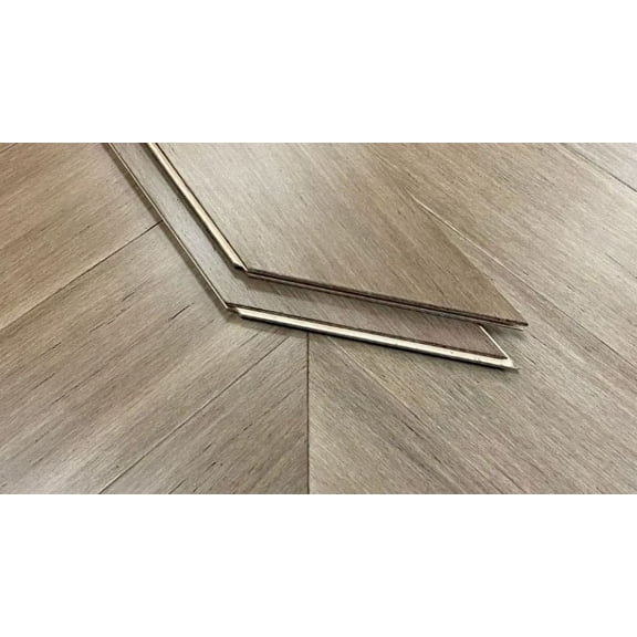 8" Sample Piece - Ambient® Rye Barrel Chevron Bamboo Flooring