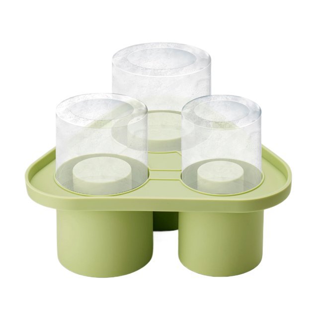 Kearding Máquina de hielo de silicona sin BPA para cubitos de hielo cada vez, bandejas de cubitos de hielo, moldes de hielo de silicona Cocina y Comedor verde