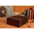 thumbnail image 2 of Miangastore 4Set Book Box Decorative Dark Brown Wood Office Use Gift Giving 32.0x23.5x11.5in, 2 of 8