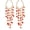 Orange, variant on Chandelier Earrings for Women Natural Stone Beaded Long Tassel Fringe Hoop Dangle Dangling Drop Earrings Jewelry Gift