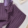 thumbnail image 5 of Wxirdiow Girls Clothing Sets Baby Girl Clothes Set 2PCS Letter Print Sweatshirt Pullover Pants Toddler Infant Winter Fall Outfits Purple Size,2-3 Years, 5 of 5