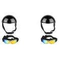 thumbnail image 2 of Greeniant Casco para perros, gafas para gatos, suministros para mascotas, transpirables, a prueba de sol, solidez duradera, protector de cabeza Type3 NO3, 2 of 6
