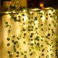thumbnail image 4 of Guirnalda de luces Led de hojas artificiales solares, decoración navideña, cortina para habitación al aire libre, lámpara, decoración de jardín para fiesta de boda, 4 of 5