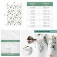 thumbnail image 6 of Botanical Flower Balloon Curtains 63 Inch Length for Living Room/Bedroom, Spring Watercolor Floral Leaf Plant Rod Pocket Privacy Door Curtains Decorative Tie Up Shade for Window 52"x63", 6 of 8
