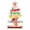 Santa Claus, variant on Mini Christmas Tree Wood Craft Ornament with Lettering Prints Lovely Cartoon Wooden Xmas Tree Decoration Christmas Party Home Table Decoration Holiday Gift