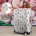 thumbnail image 4 of Beige Princess Castle Rainbow Pattern Luggage Cover Fashion Suitcase Cover Baggage Covers Fit 25-28 Inch Luggage (Go Travel), 4 of 5