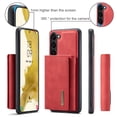 thumbnail image 4 of Case for Samsung Galaxy S24 Plus, Wallet Phone Case with Detachable Card Holder for Samsung Galaxy S24 Plus Kickstand Magnetic 2 in 1 Design Case, Premium PU Leather Shockproof Protective Cover, Red, 4 of 9
