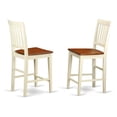 thumbnail image 5 of Drevy VNS-WHI-W Counter Bar Stool-Pub Height Wooden Chairs, Set of 2, Buttermilk & Cherry, 5 of 5
