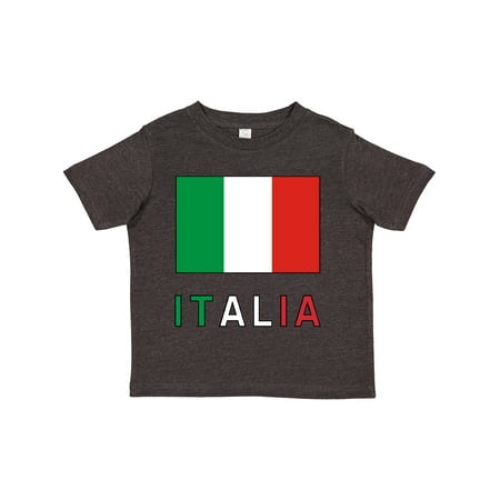 

Inktastic Italy Flag & Italia - Black Border Gift Toddler Boy or Toddler Girl T-Shirt