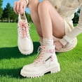 thumbnail image 4 of White Women Boots In Crisp White With Chunky Heel And Decorative Heart For A Bright And Trendy Option, 4 of 9