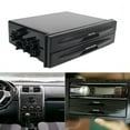 thumbnail image 4 of Car Auto Single Din Radio Pocket, Universal Cd Pocket Drink Cup Holder Storage Box Black, 4 of 8