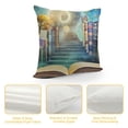 thumbnail image 4 of Autua Magical Realism Graphic Decorative Pillow Cover for Home Couch Living Room Sofa Bedroom, 1PC, Car  - Men Women Boy Girl, Short Plush Premium Material, Invisible Zipper Design 24x24in, 4 of 5