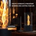 thumbnail image 7 of Tabletop Fire Pit with Windproof Borosilicate Glass, Premium Table Fireplace, Decoration for Home, Balcony & Backyard, Gift for Movie Nights Housewarming, Parties-Black, 7 of 7