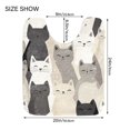 thumbnail image 5 of Yayeee Bath Rugs for Bathroom Floor Set of 2 Non Slip Fluffy Soft Absorbent Mat, Beige Cute Cats, 5 of 7
