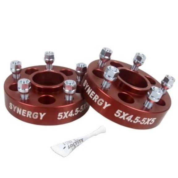Synergy Suspension 4112-5-45-55-L Lug Centric Wheel Adapters - 5x4.5 To 5x5.5-1.50in Width