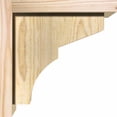 thumbnail image 3 of 8"W x 10"D x 10"H Monterey Rough Sawn Corbel w/Backplate, Douglas Fir, 3 of 9
