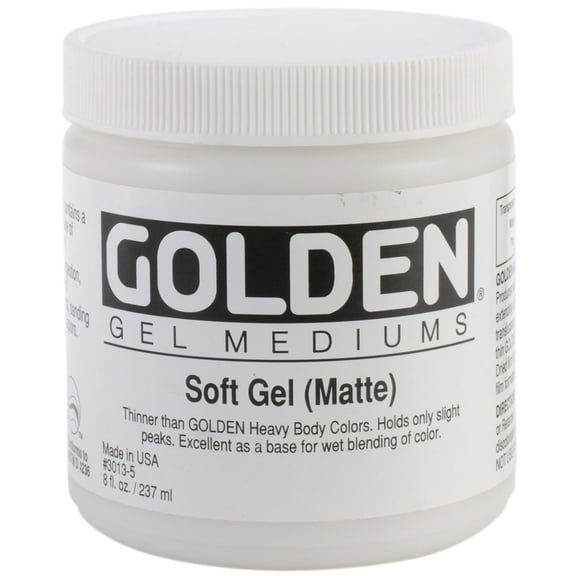 Golden Artist Colors Soft Gel Medium, Matte, 8 oz