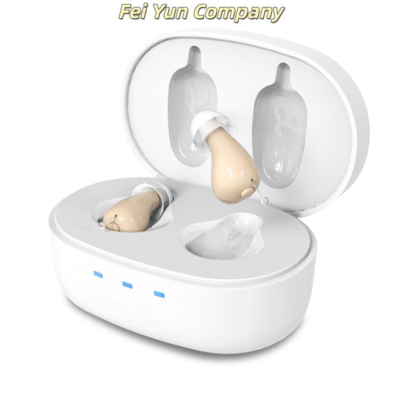 Rechargeable AI Noise Cancellation and Clear Sound, 100+ Hours of Charging Case Usage, Super-Mini Invisible Design, Comfort Fit in Ear Canal, Suitable for Various Daily Scenarios